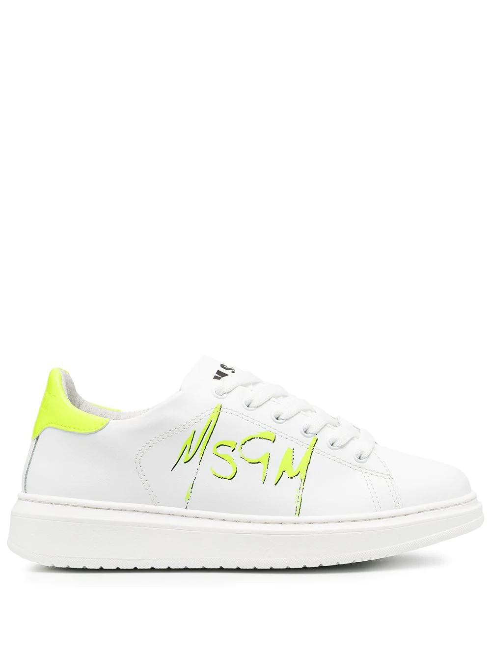 grafitti logo lace-up sneakers - 1