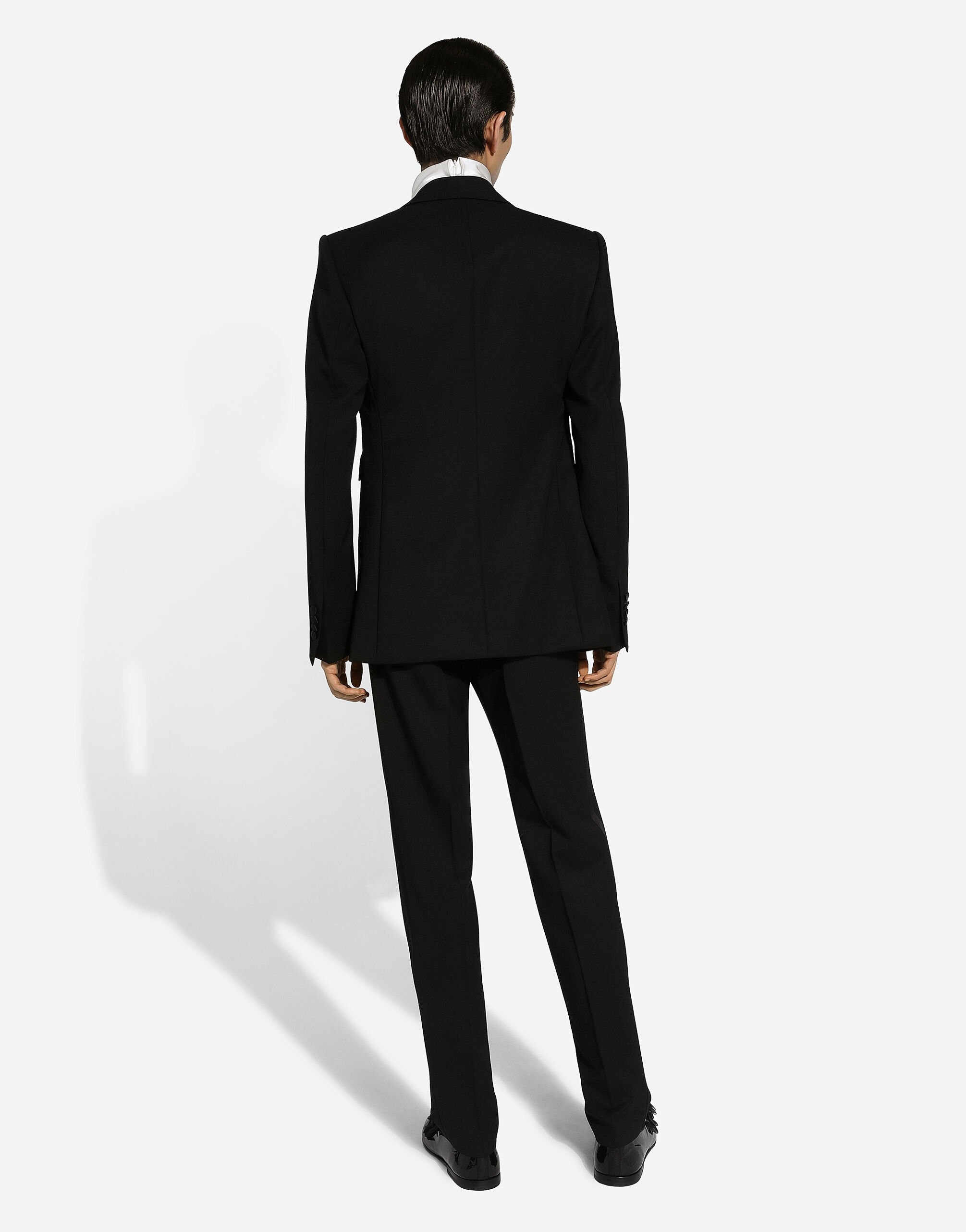 Loose silk turtleneck with shirt cuffs - 3