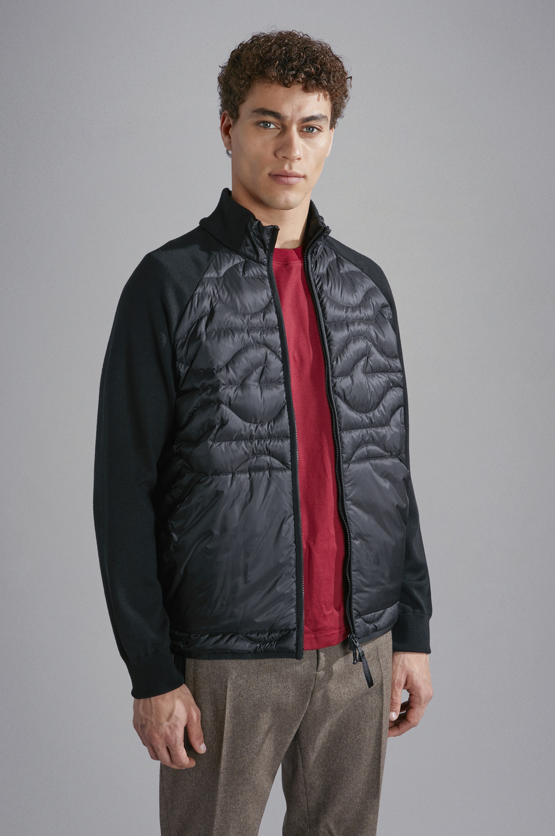 HYBRID MONOGRAM SWEATER WOOL AND TECHNICAL FABRIC - 6