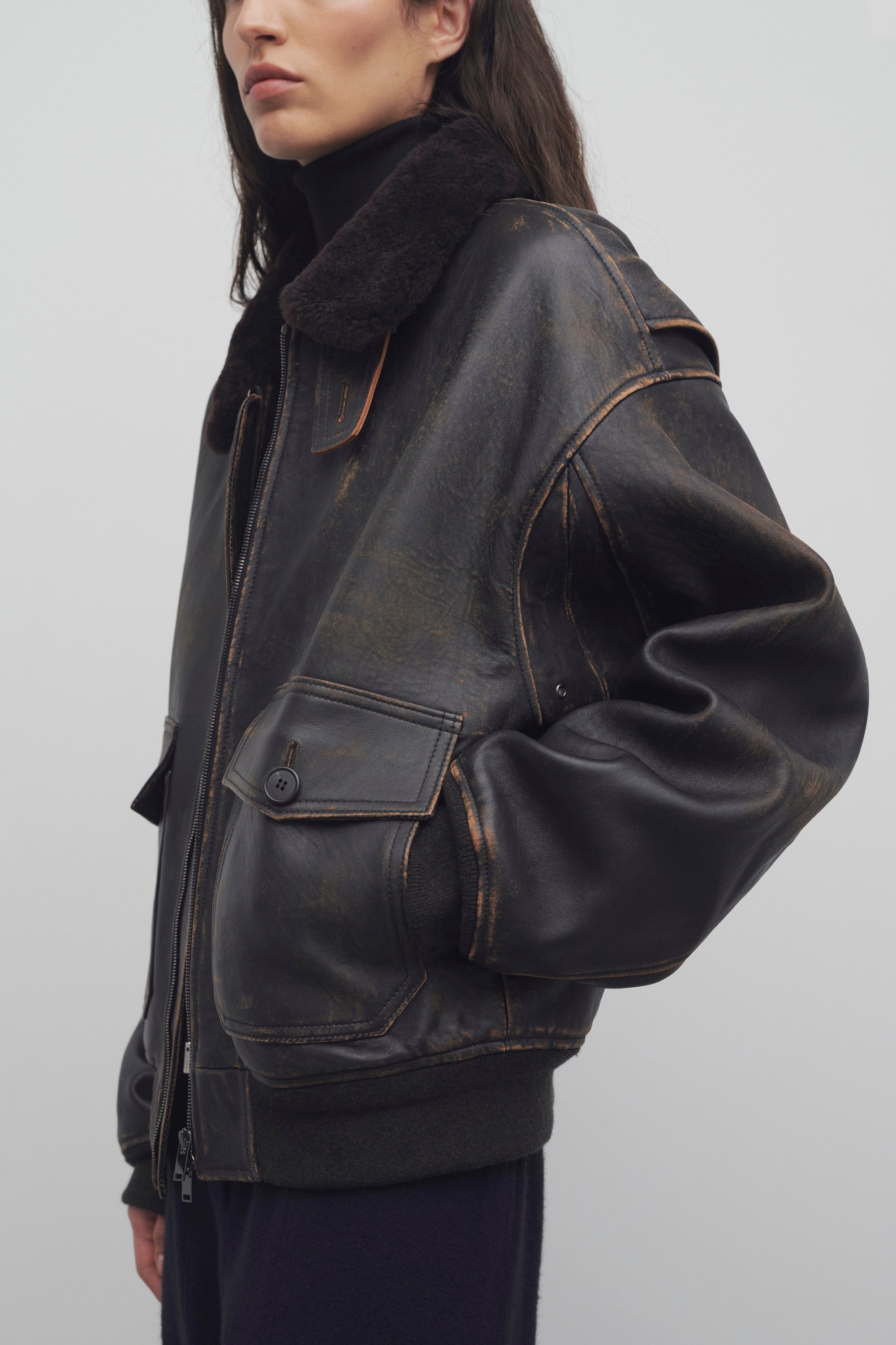 Adonis Jacket in Leather - 7