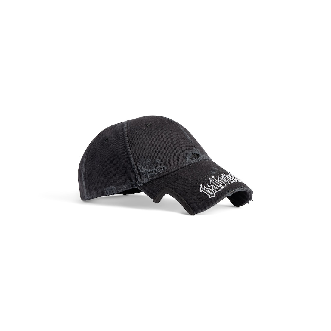 Blackletter Script Cap in Black Faded - 2
