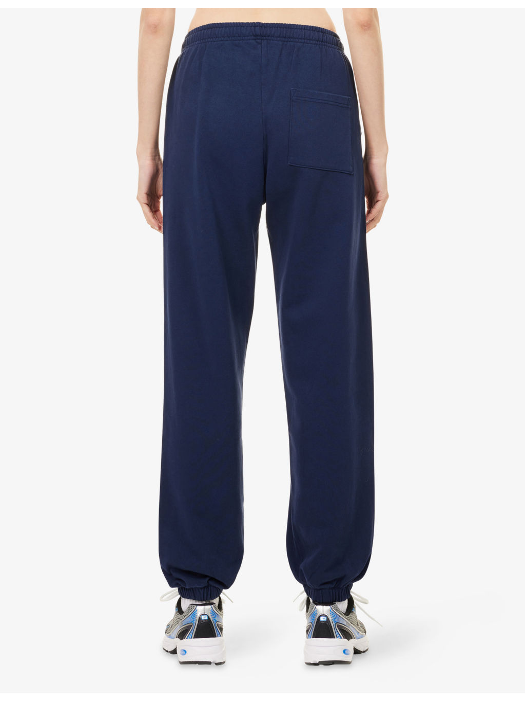 NY Tennis Club Elasticated-Cuffs Cotton-Jersey Jogging Bottoms - 4