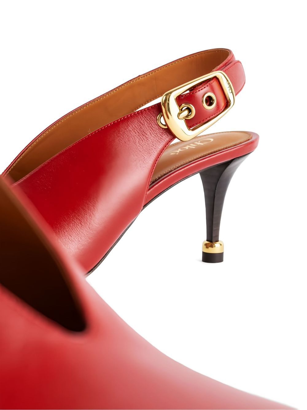 70mm slingback calf-leather heeled pumps - 4