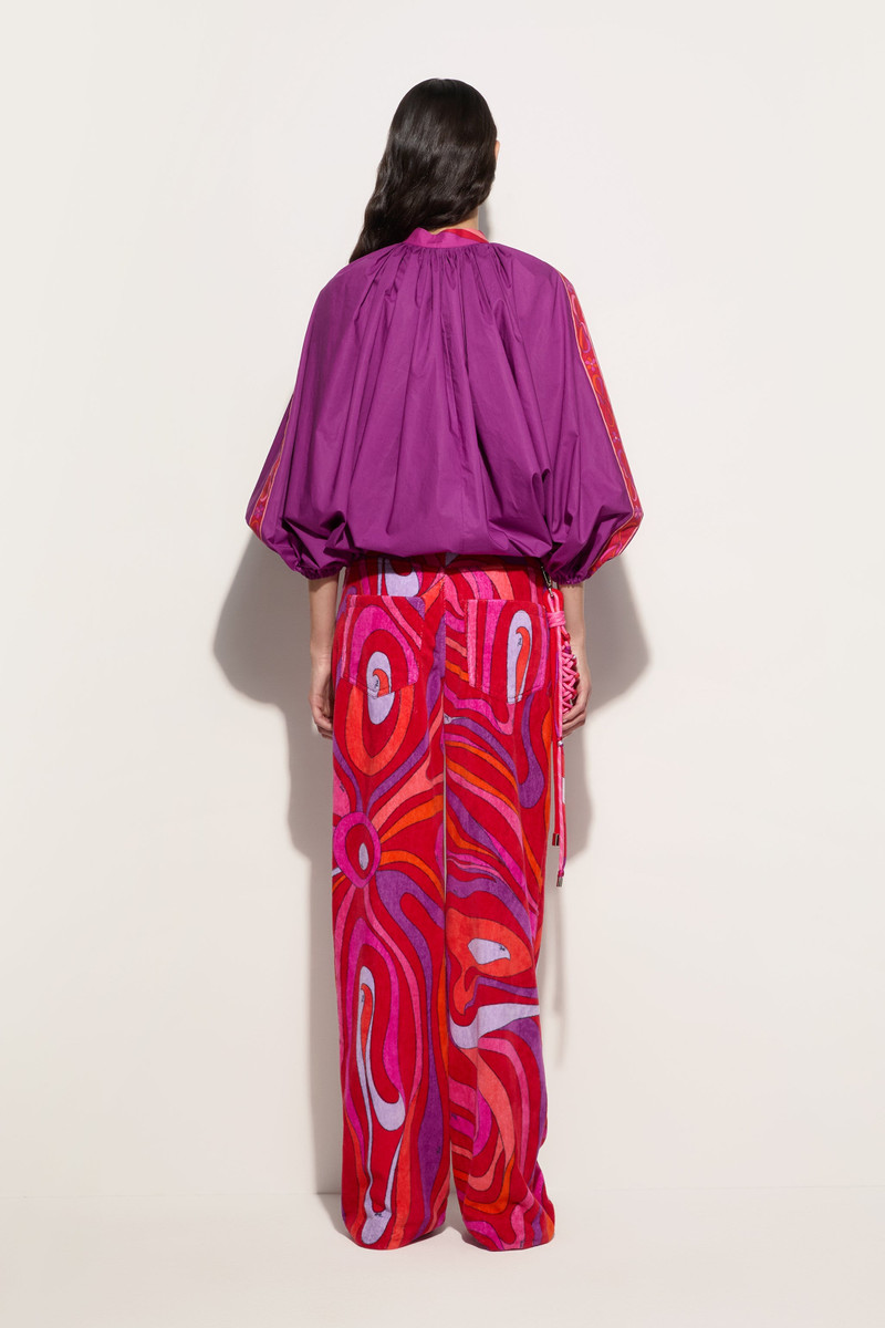 MARMO PRINT WIDE LEG PANTS 4