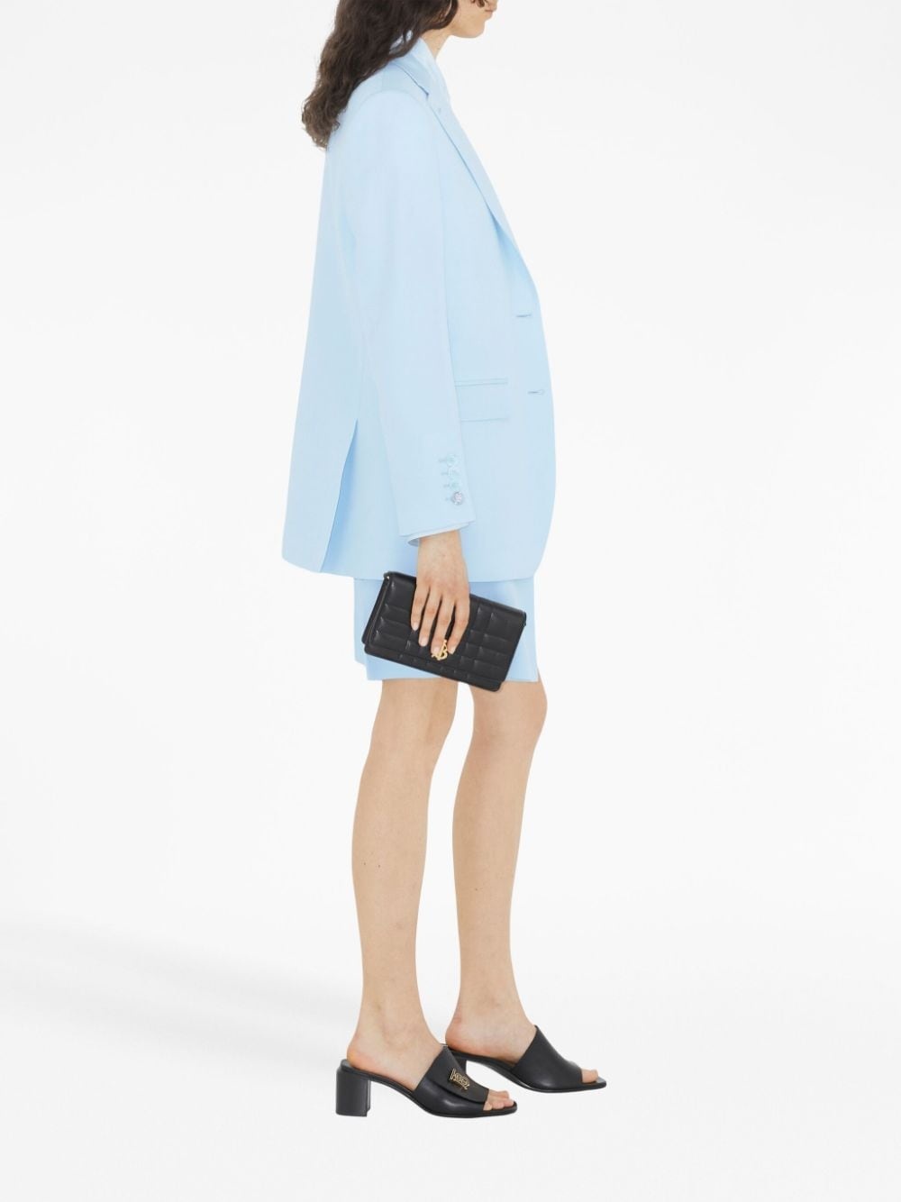 high-waisted tailored shorts - 3