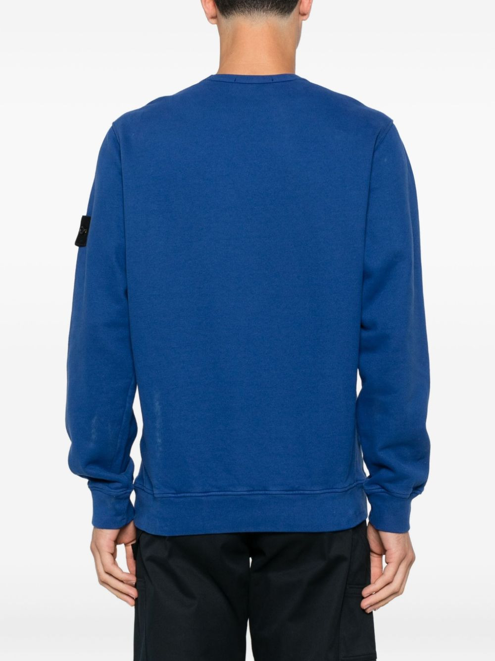 6100028 logo-patch crew-neck sweatshirt - 4