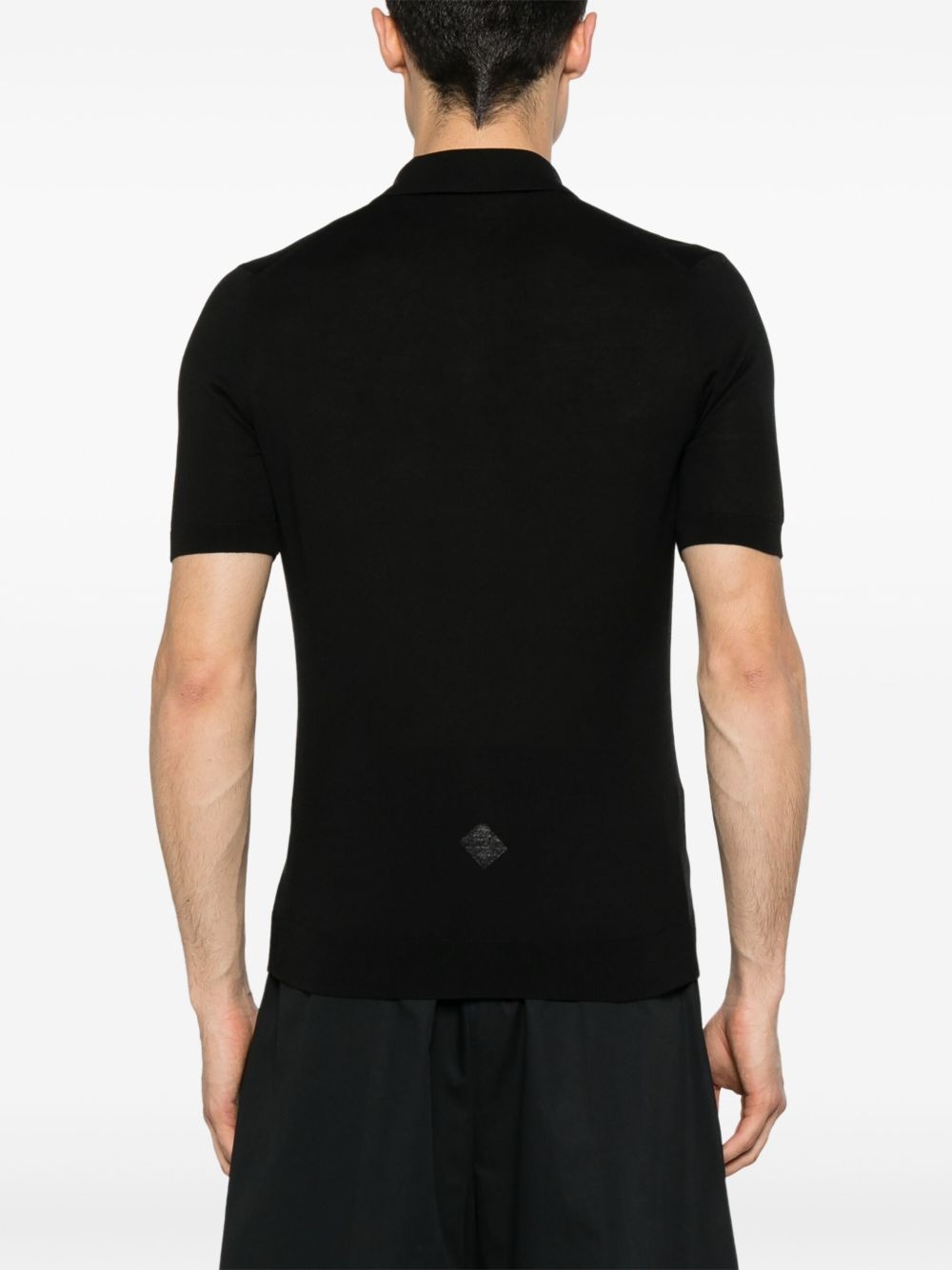 silk polo shirt - 3