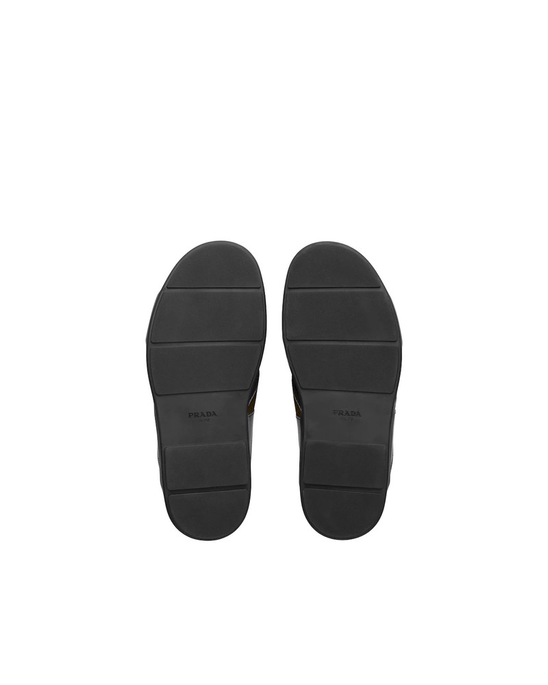 Leather and nylon sandals 5