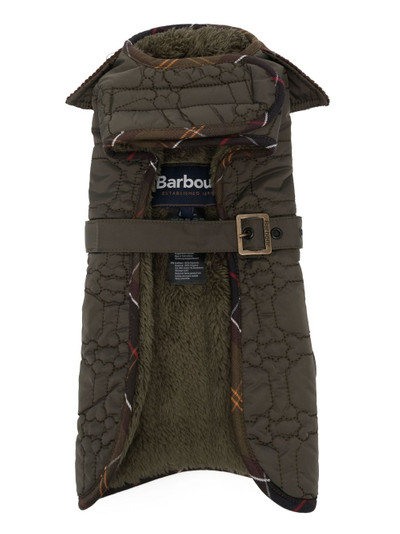 Barbour logo-engraved quilted dog coat outlook
