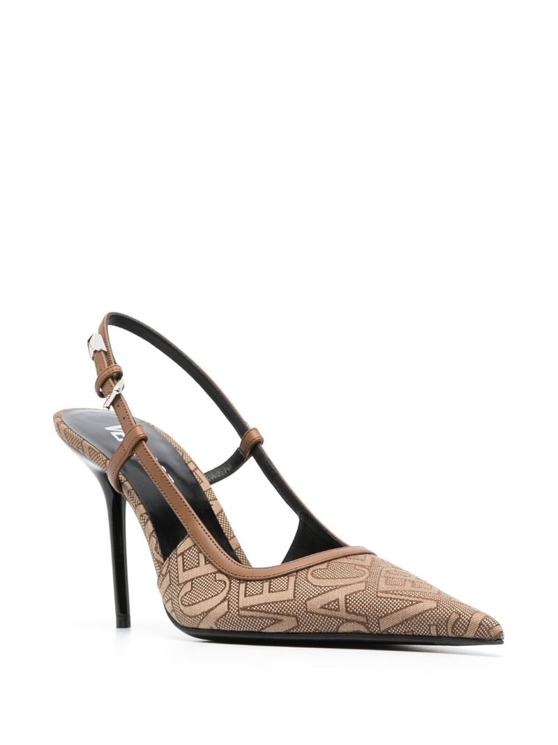 Versace Allover slingback pumps 2