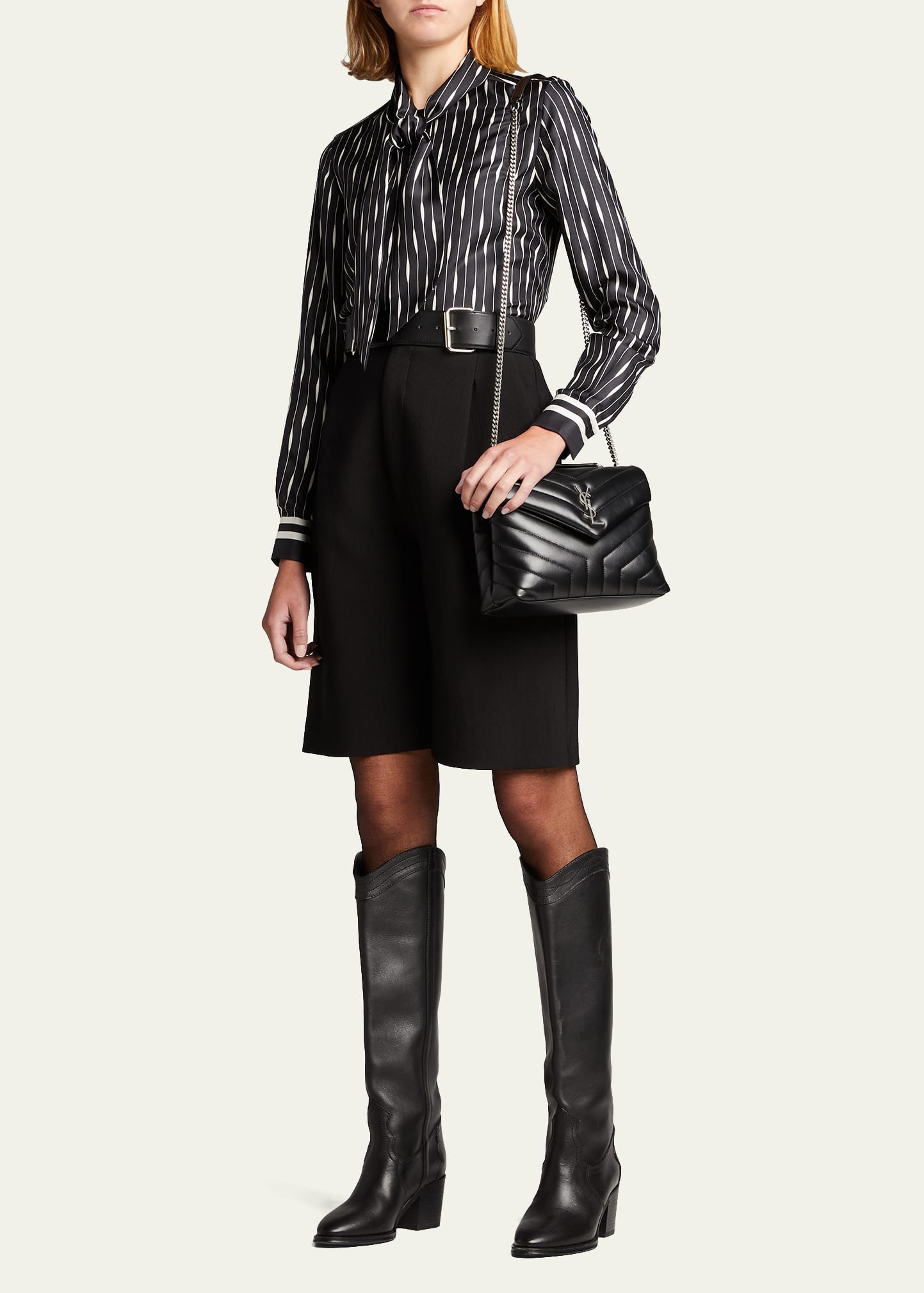Loulou Small Matelasse Calfskin Flap Bag - 6
