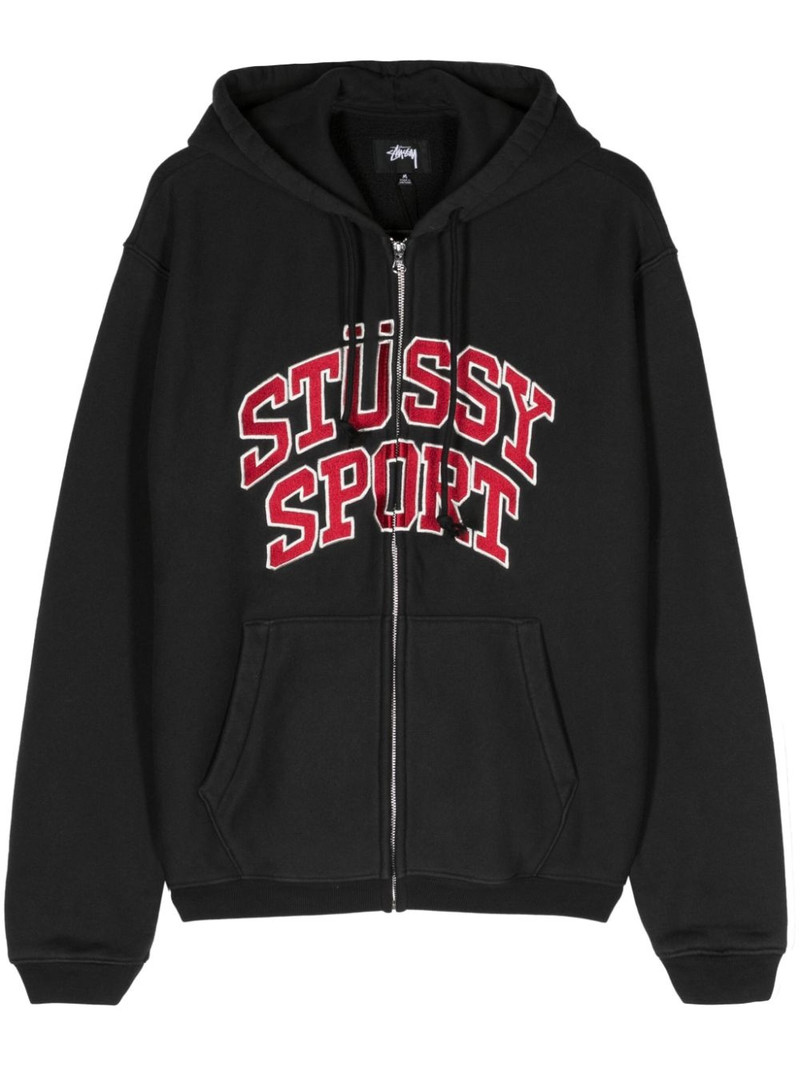 Stussy 스포츠 코튼 혼합 후드 - 1