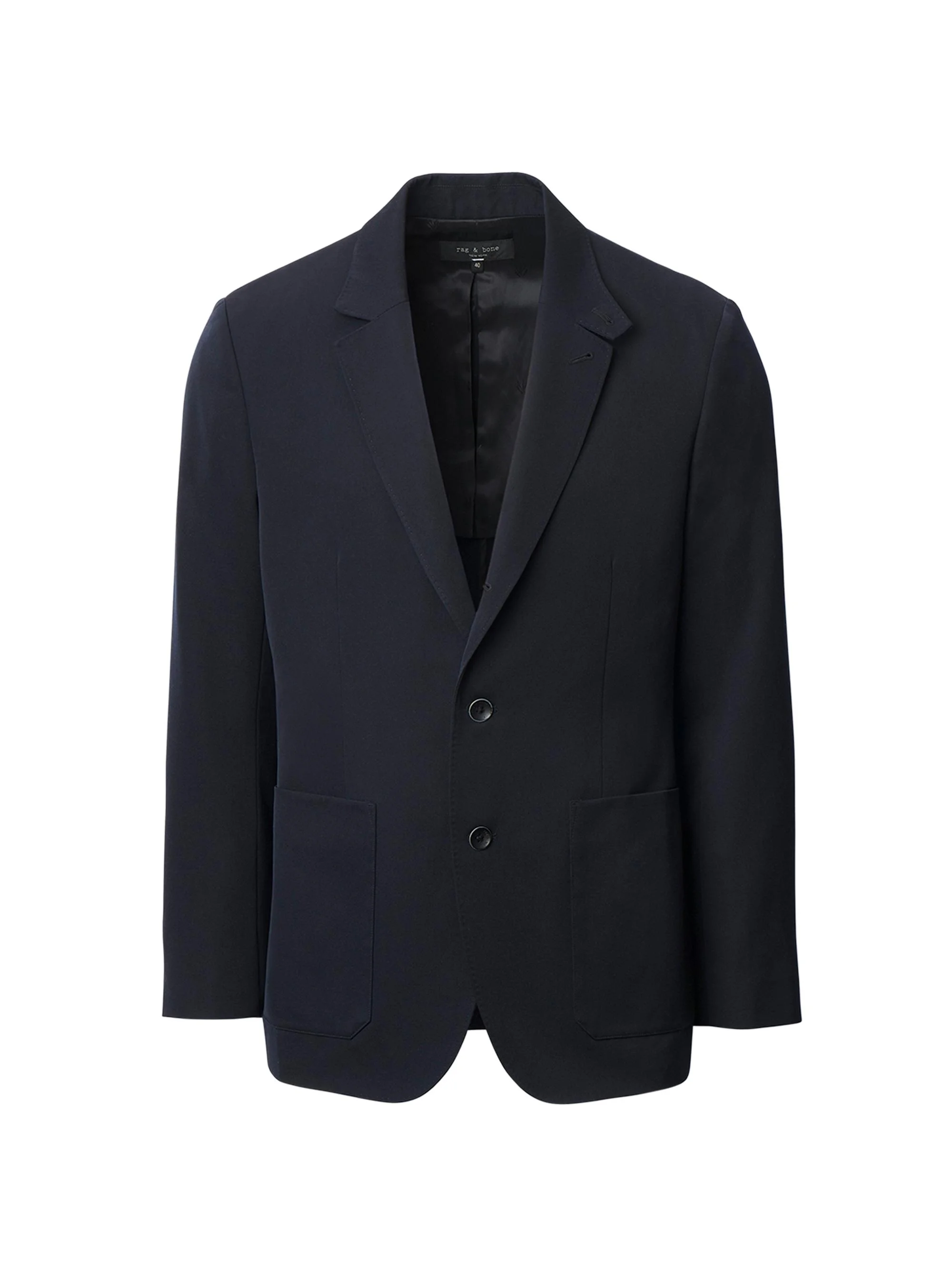 Men's Vincent Wool Gabardine Blazer - Navy - 1
