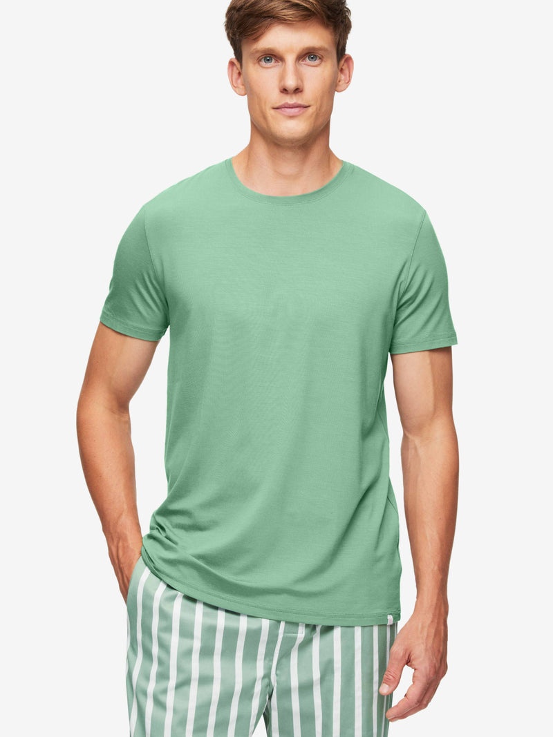 Men's T-Shirt Basel Micro Modal Stretch Sage Green - 2
