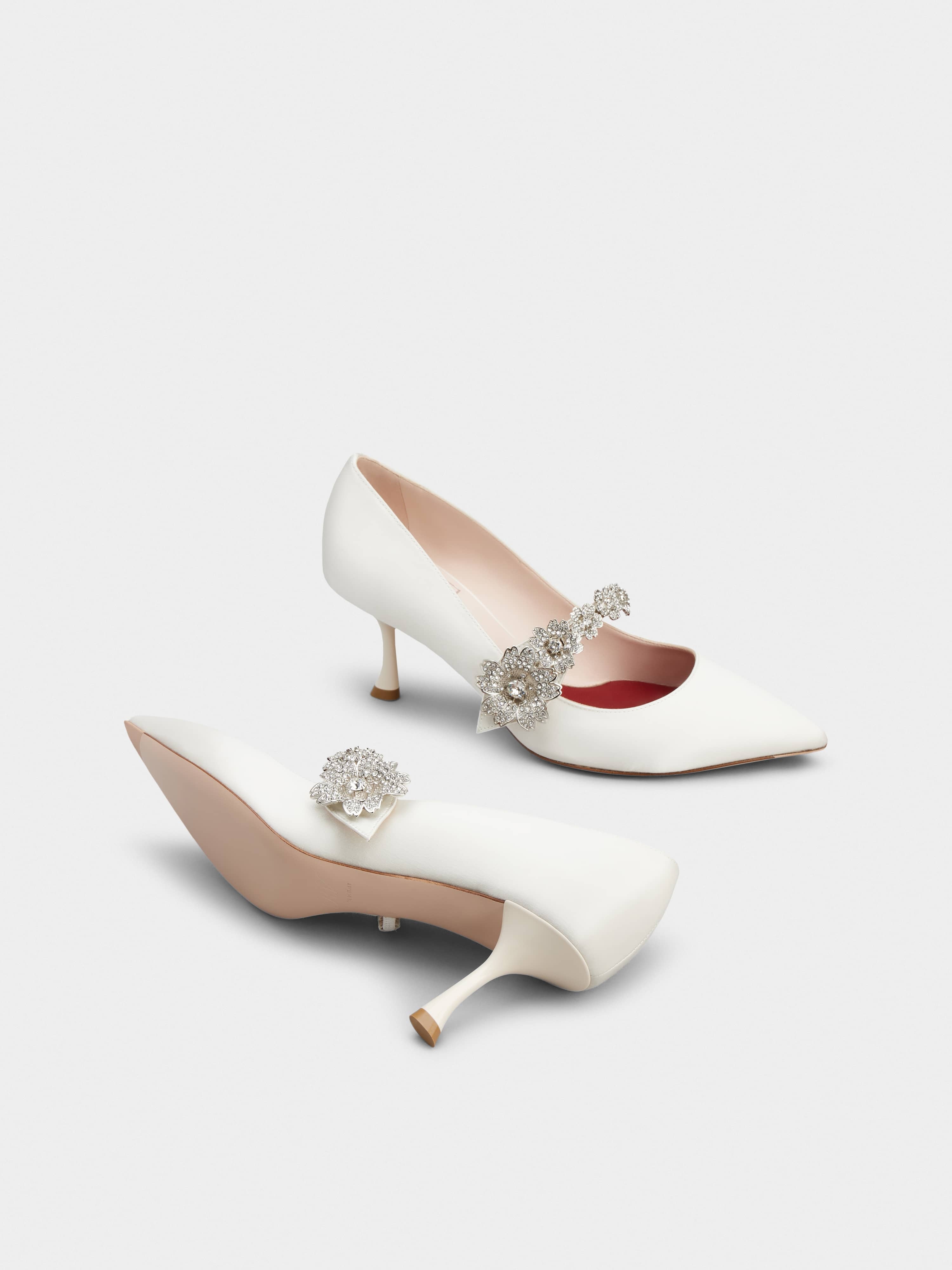 Bouquet Flower Babies Pumps in Satin - 6