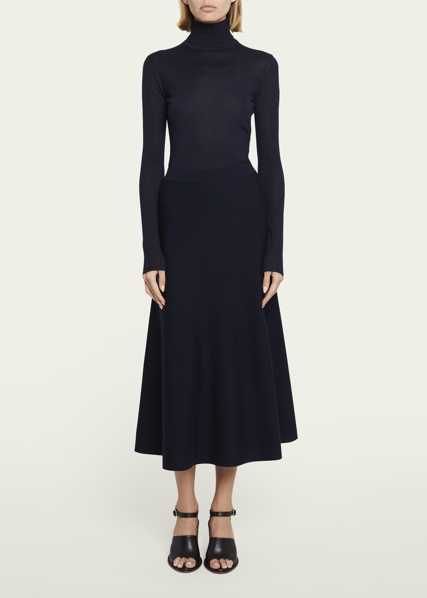 Freddie Midi Wool-Cashmere Skirt - 2
