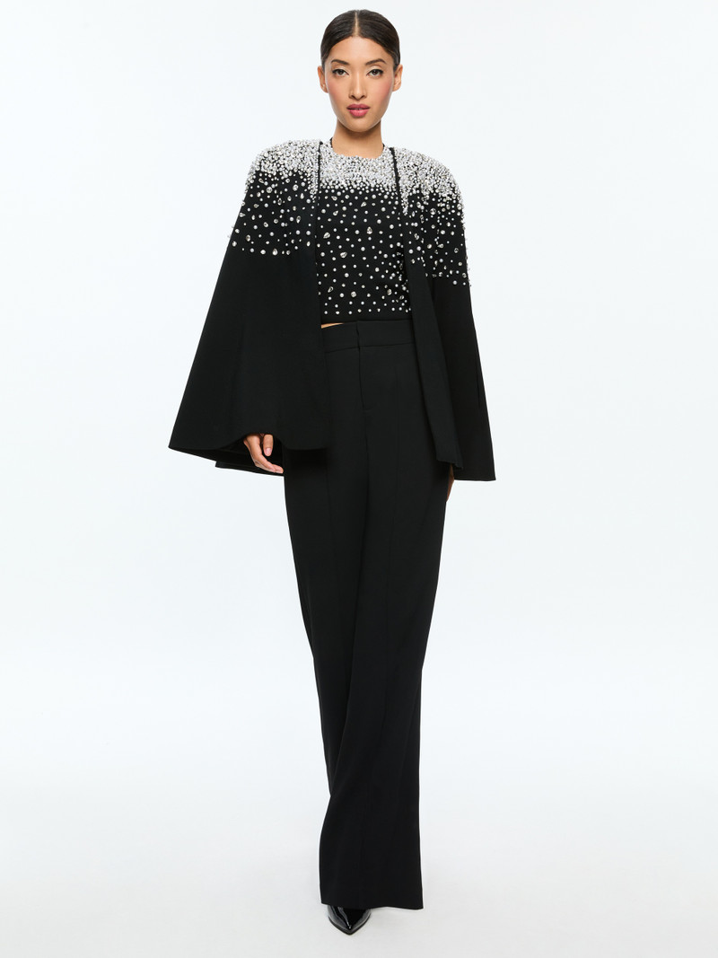 Alice + Olivia KIESHA EMBELLISHED CAPE outlook