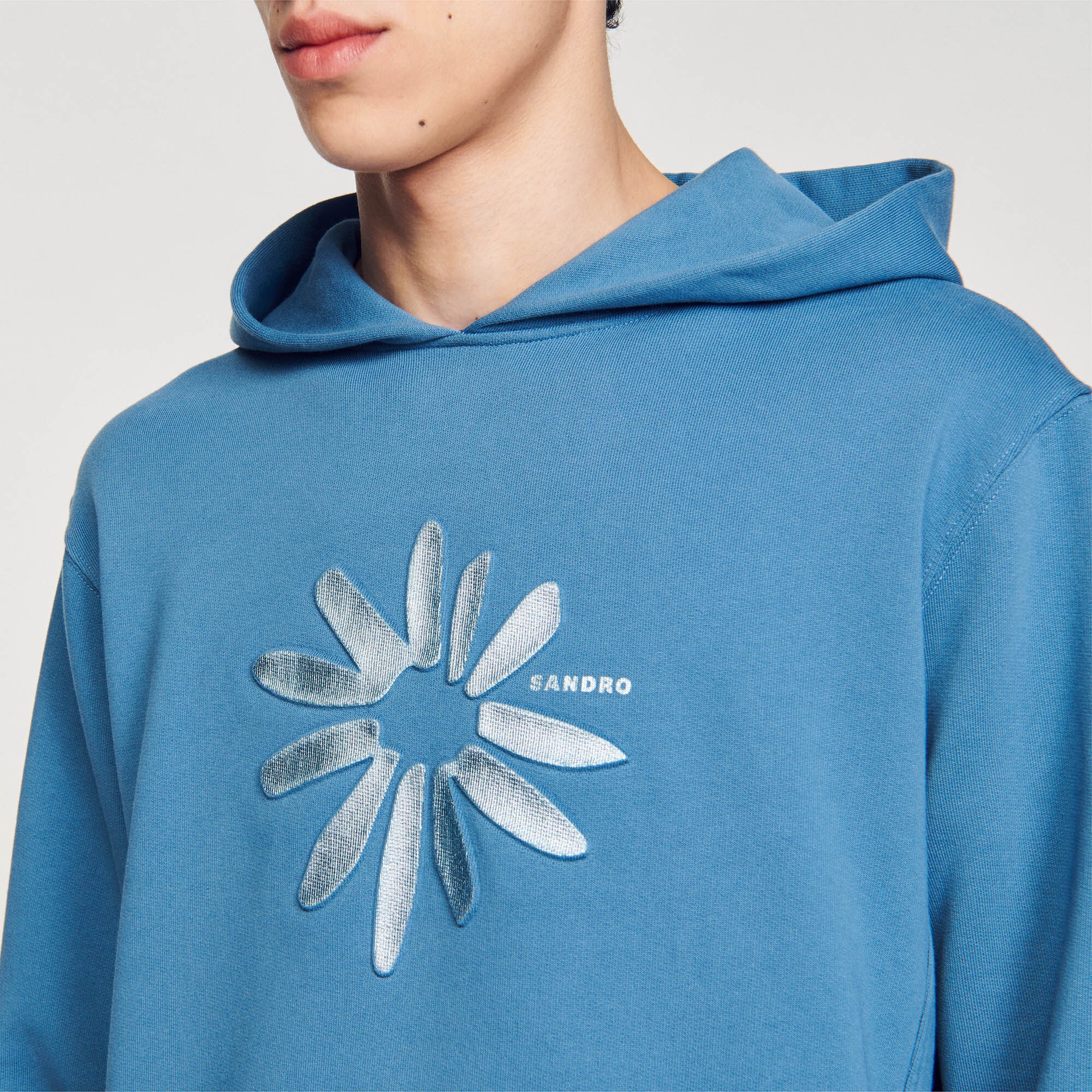 COTTON FLOWER HOODIE - 4