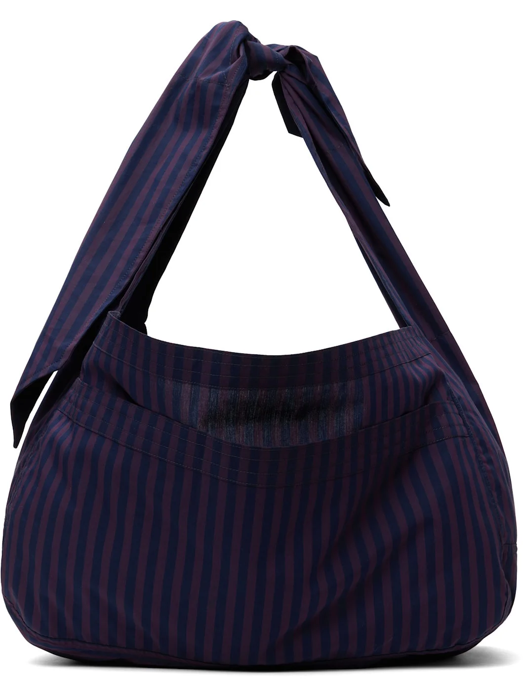 Purple & Navy Cocoon Sac Tote - 1
