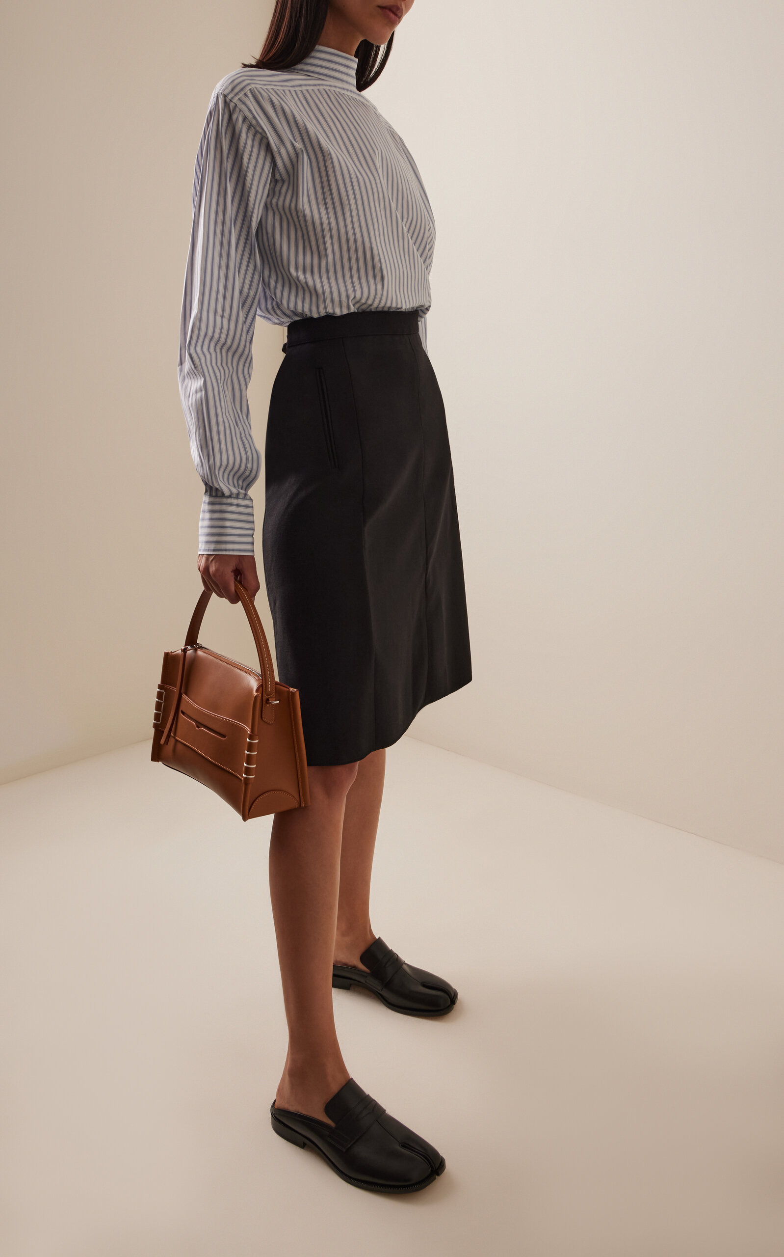 Skirt-Overlay Cotton Midi Dress multi - 2