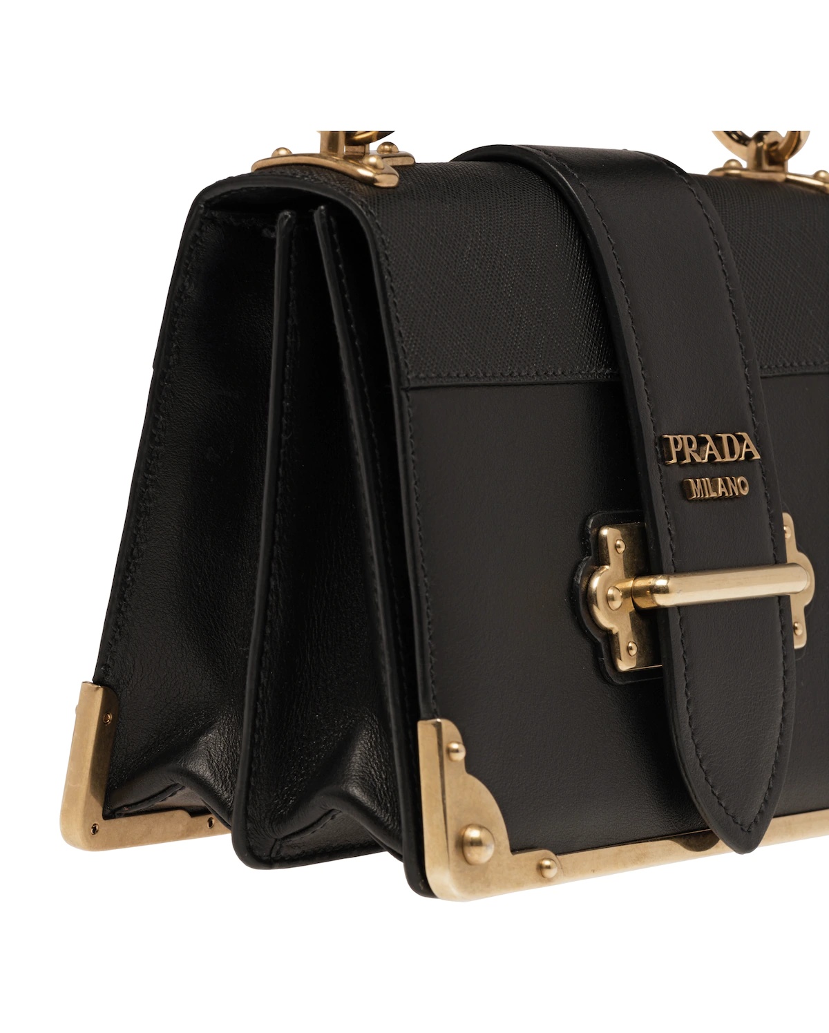 Leather Prada Cahier Bag - 6