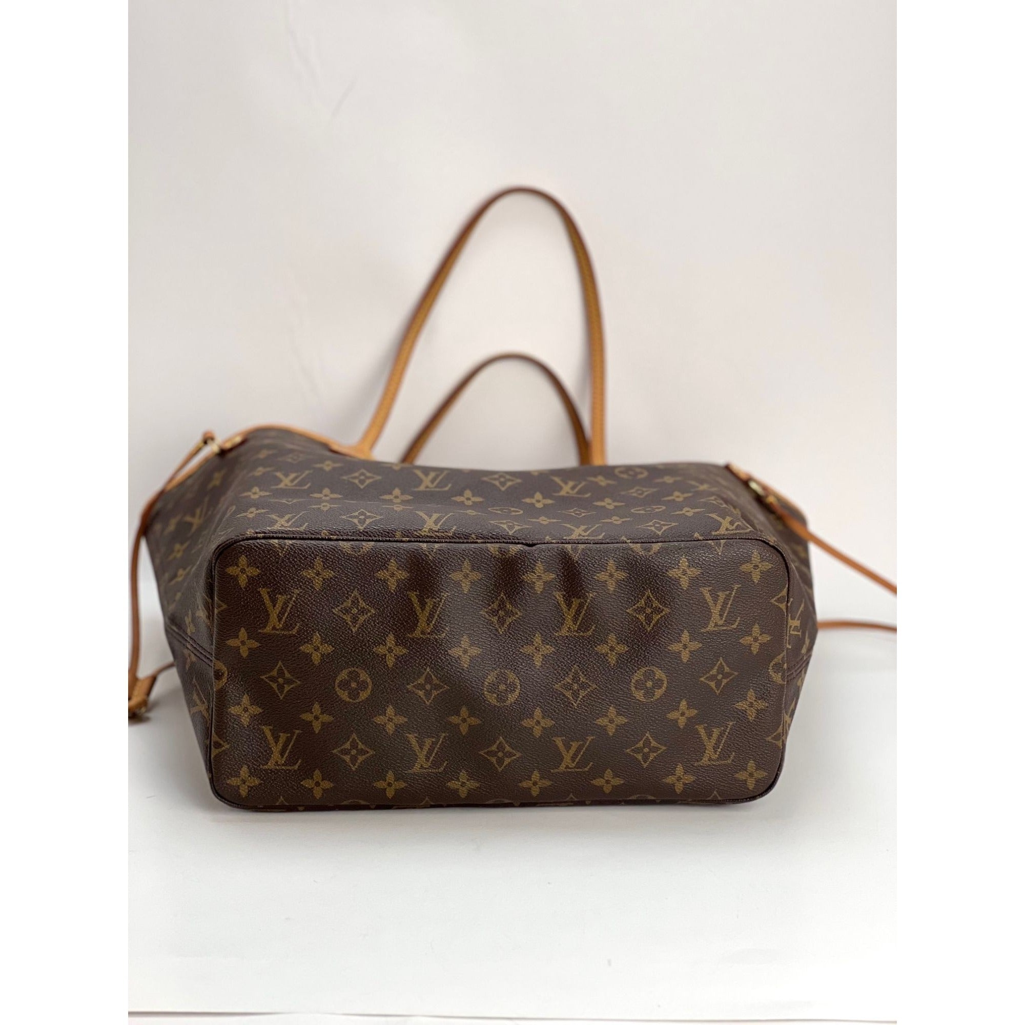 LOUIS VUITTON M92504 Monogram Vinyl Neo Cabas Ambre MM Tote Bag Brown