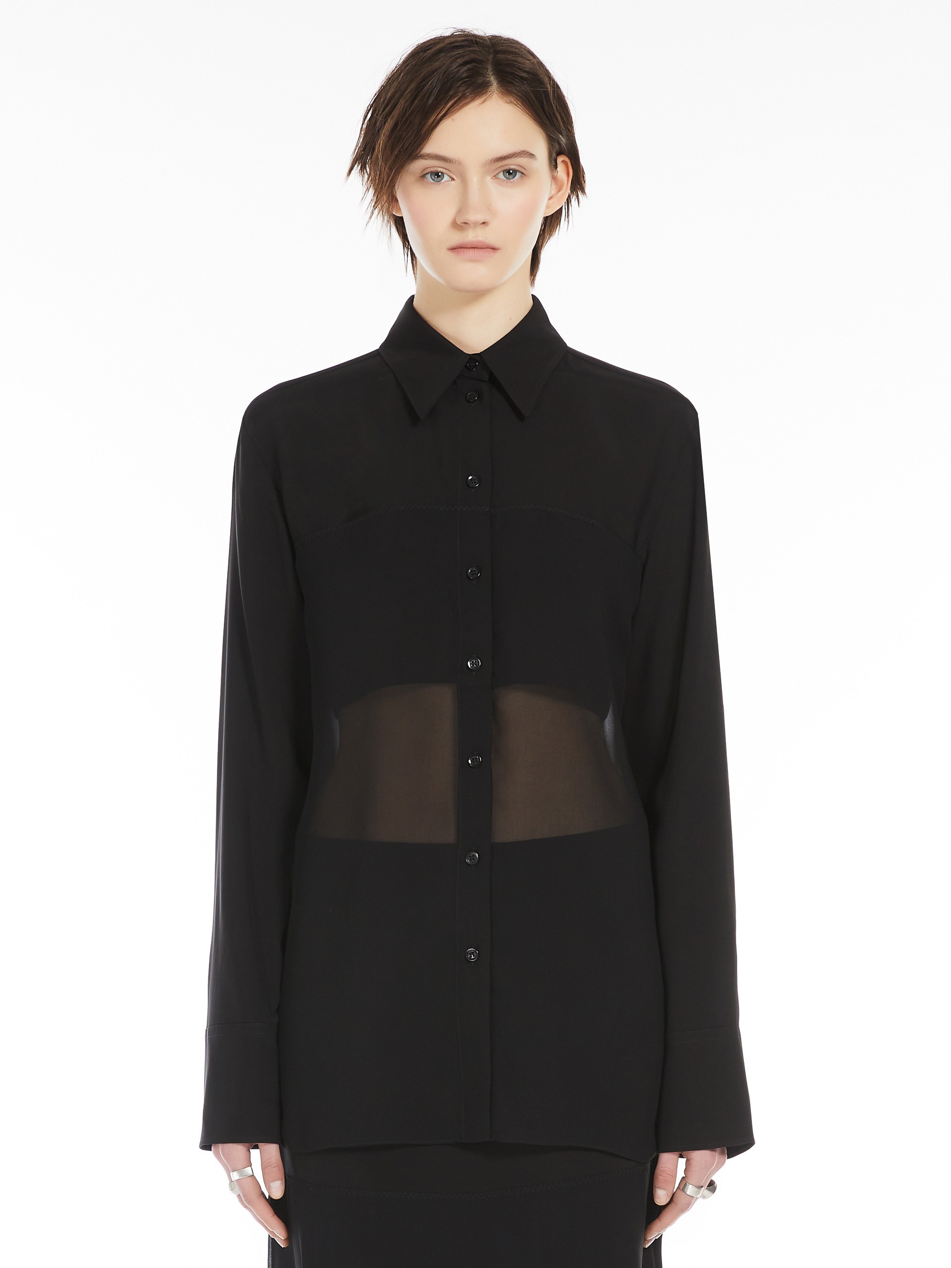BOA Chiffon flounced blouse - 3