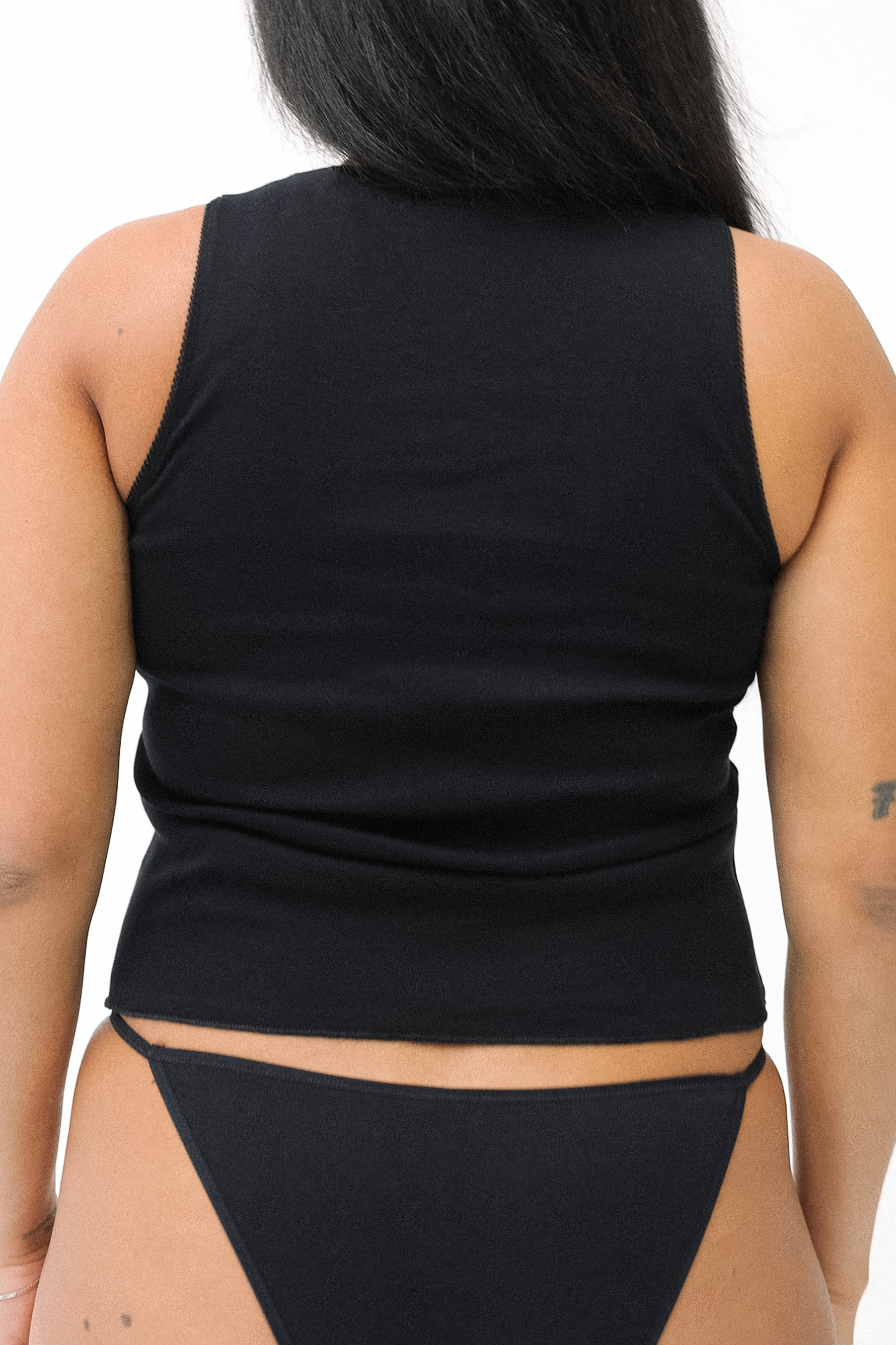 The Vest: Cotton Jersey Black - 6