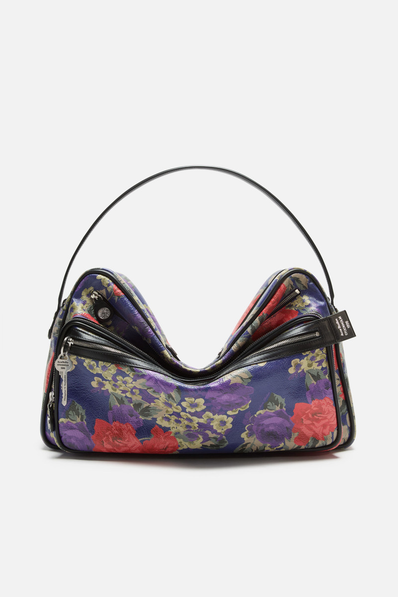 Camero Camera Flower Shoulder Bag - Violet purple 1