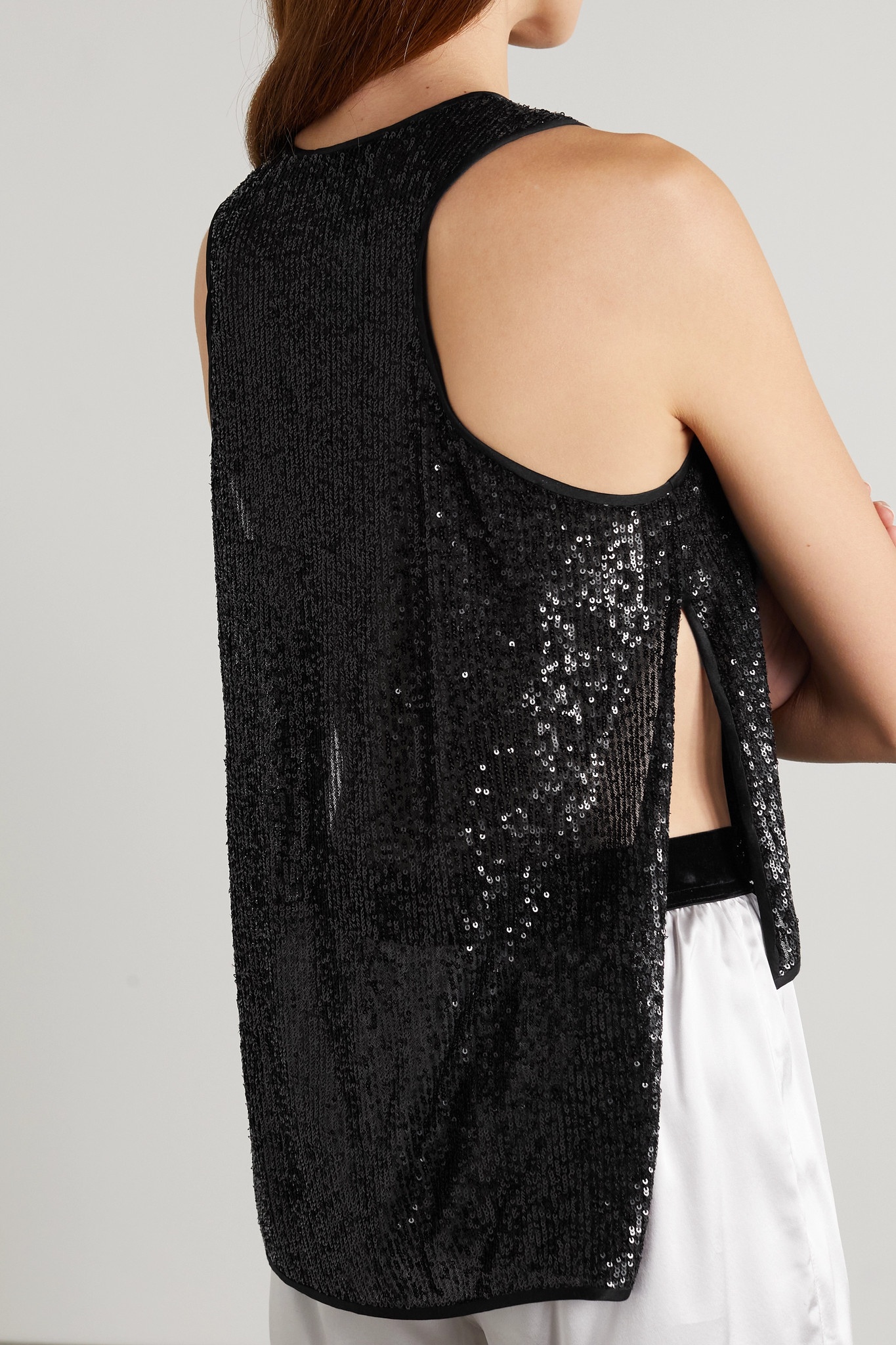 Sequined tulle tank - 3