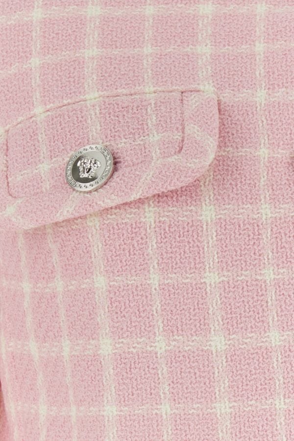 VERSACE Embroidered tweed blazer | gebnegozionline | REVERSIBLE