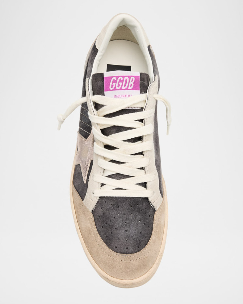 Ball Star Mixed Leather Low-Top Sneakers 6