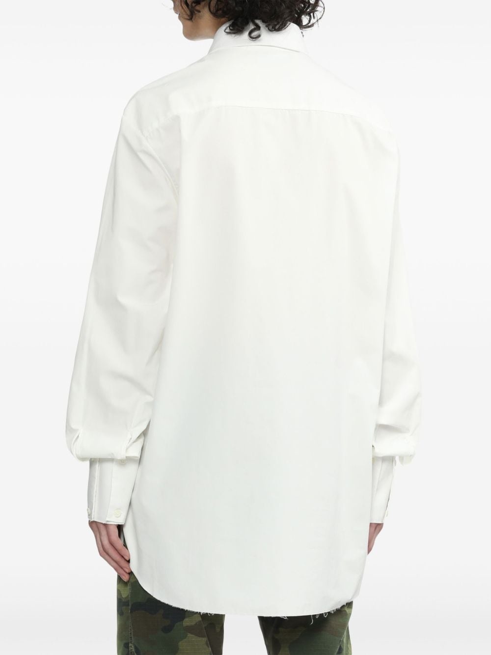 classic collar cotton shirt - 8