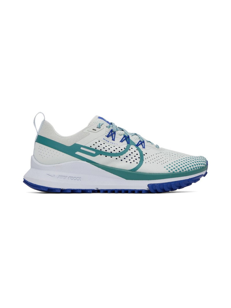 Green & Blue Pegasus Trail 4 Sneakers - 1