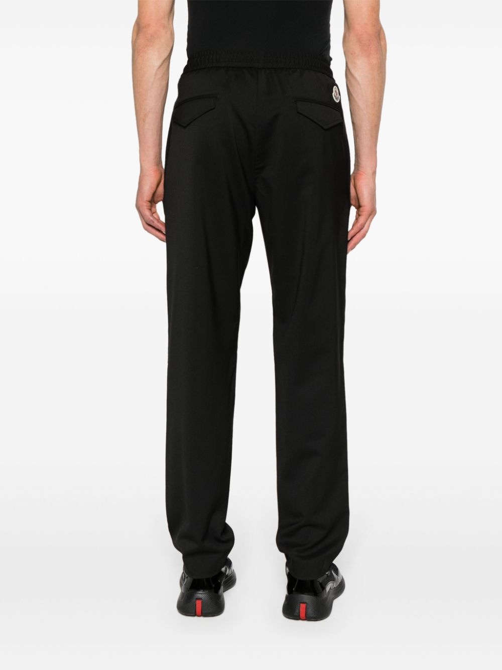 straight-leg gabardine track trousers - 4