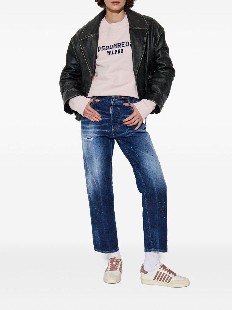 DSQUARED2 logo-print sweatshirt outlook