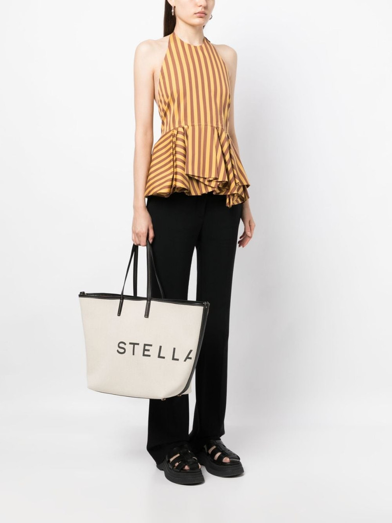 Stella McCartney logo-print cotton tote bag outlook