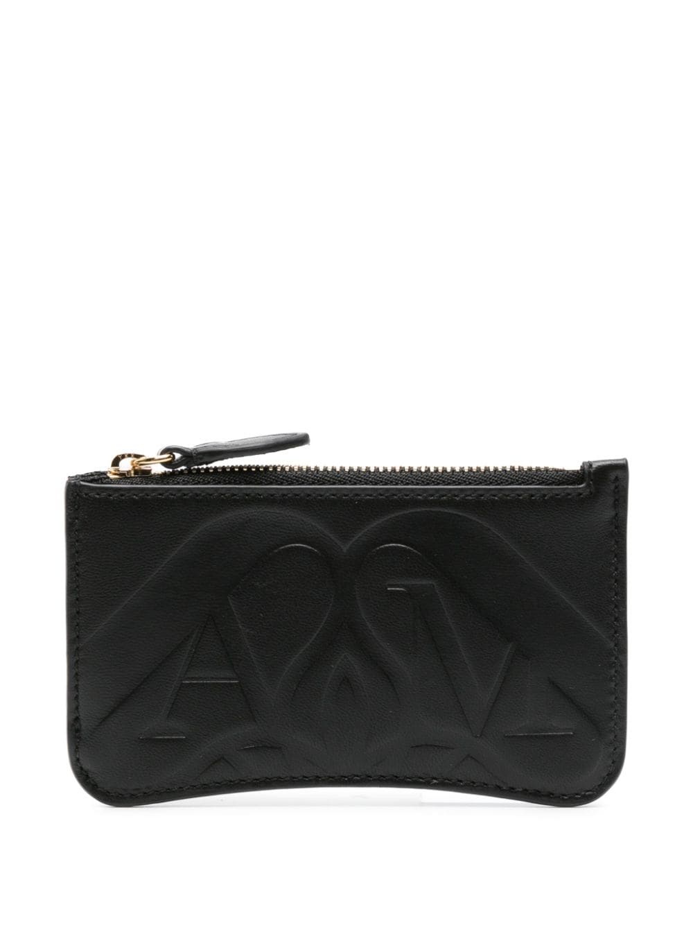 logo-debossed leather wallet - 1