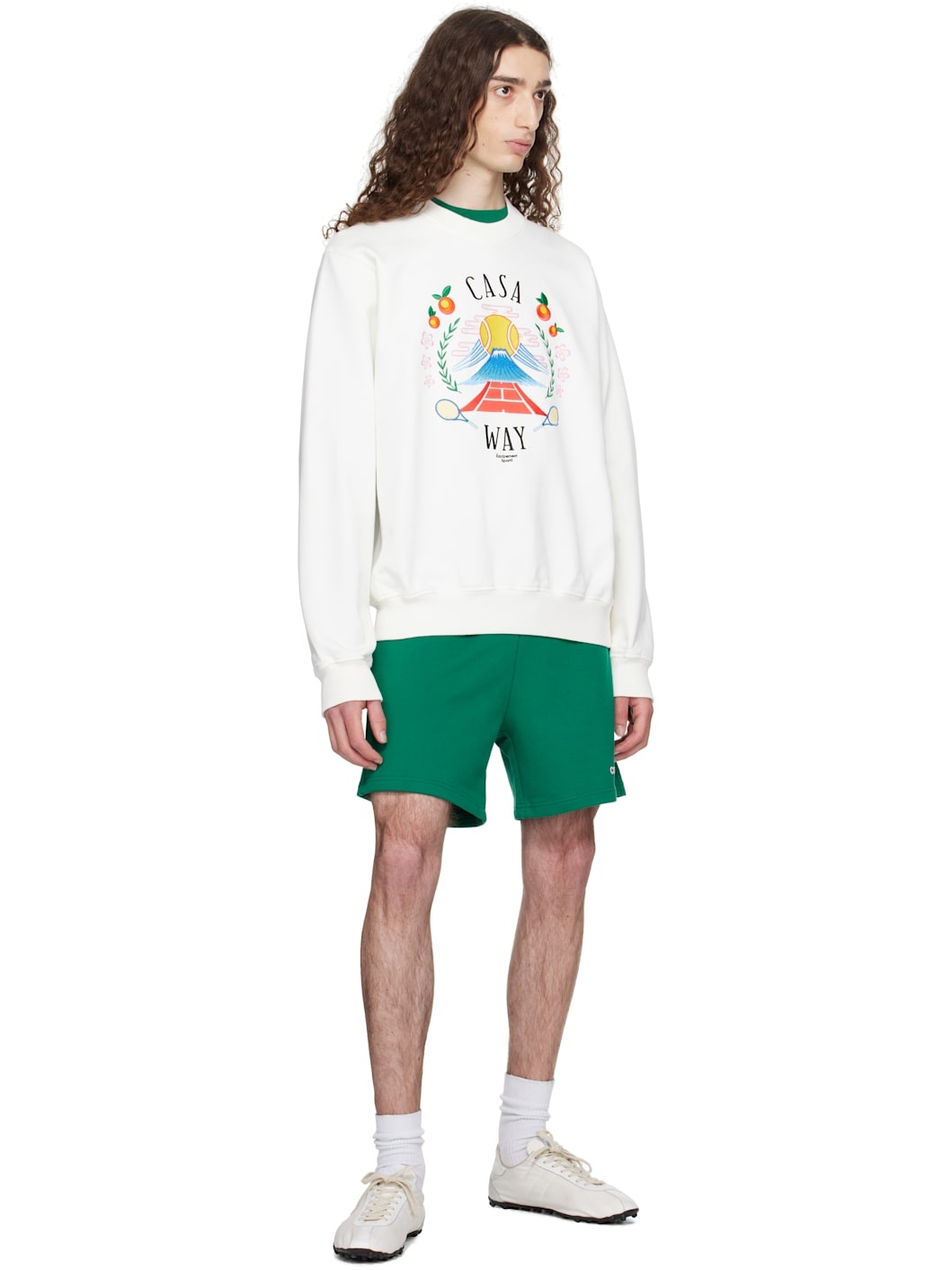 Green Montagne Sweat Shorts - 4