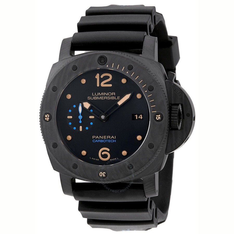 Pre-owned Panerai Luminor 1950 Black Dial Men's Watch PAM00616 - 1