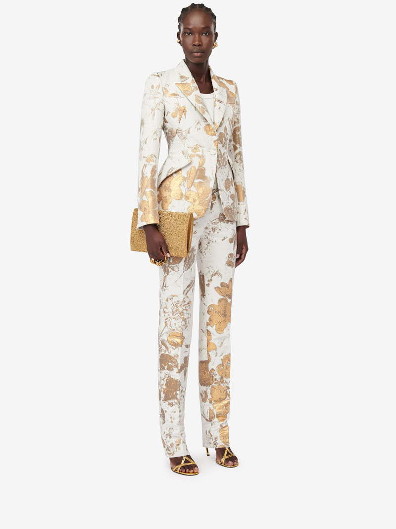 Women's Jewelled Flat Pouch in Gold 5