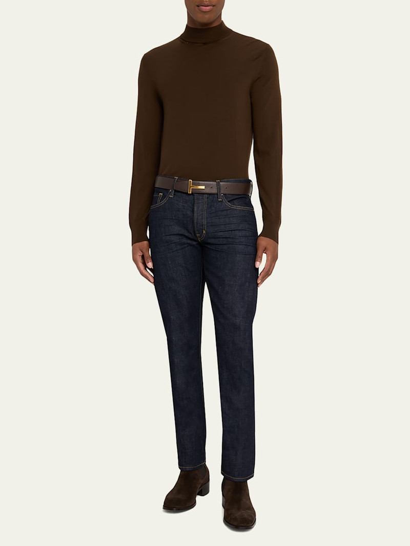 TOM FORD Men's Dark Rinse Selvedge Straight-Fit Jeans outlook
