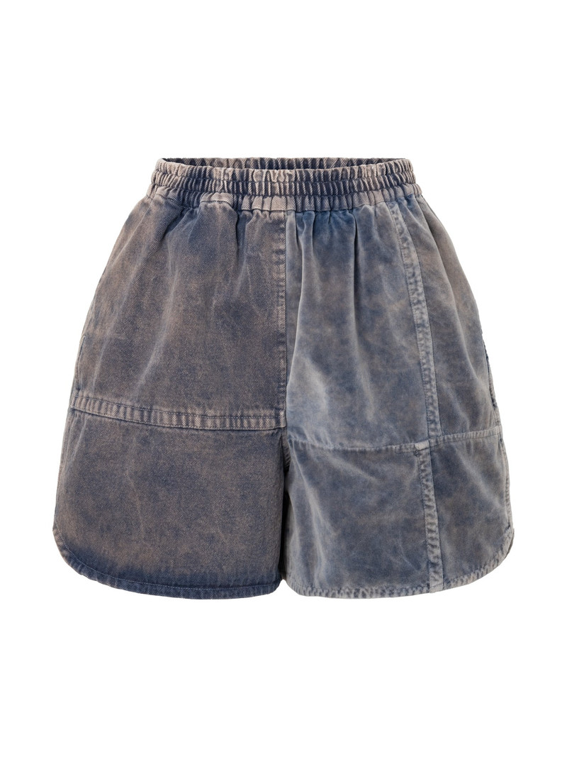 SHORTS THE CLASH - GARMENT DYED -D BLUE 1