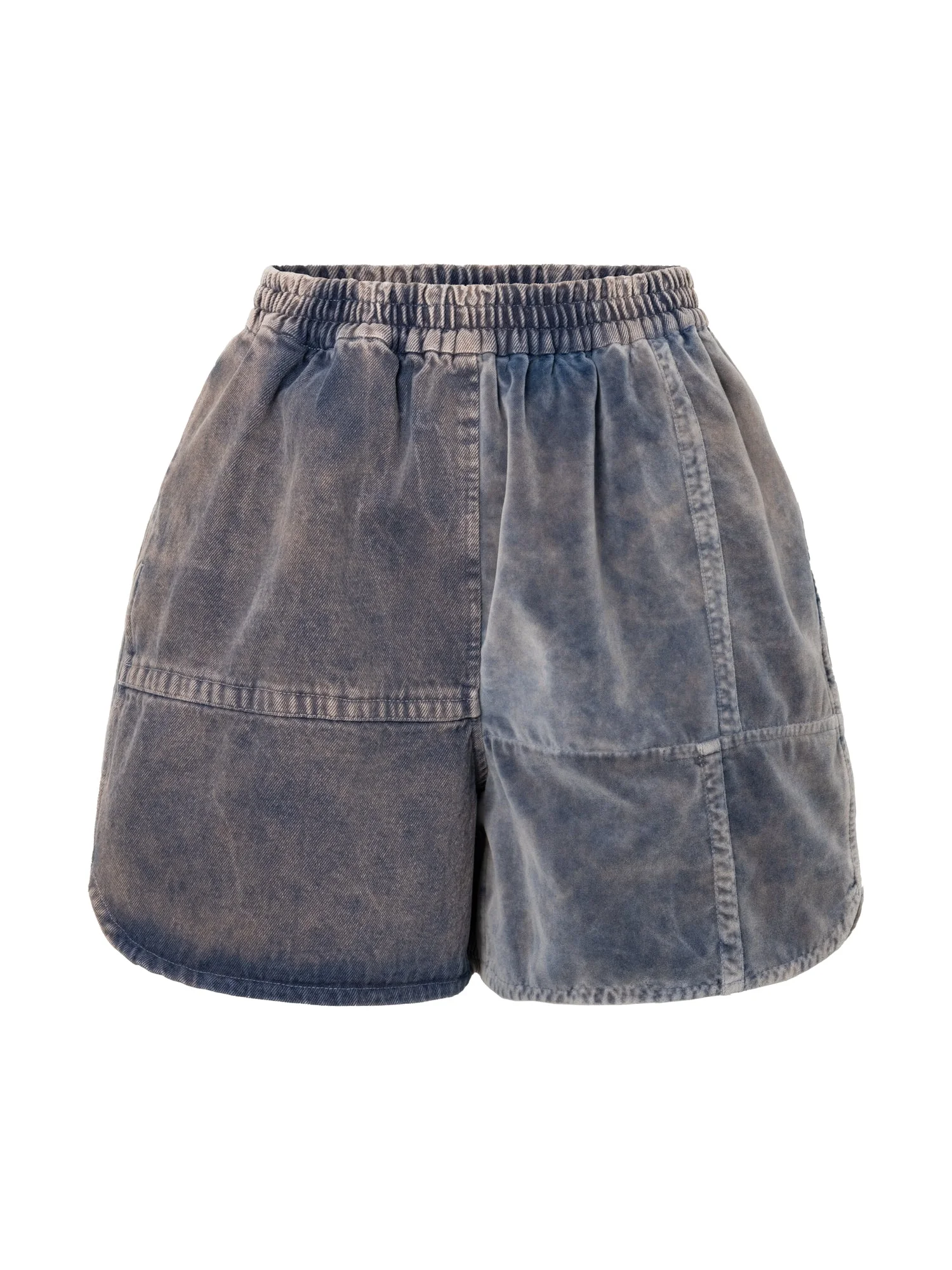 SHORTS THE CLASH - GARMENT DYED -D BLUE - 1