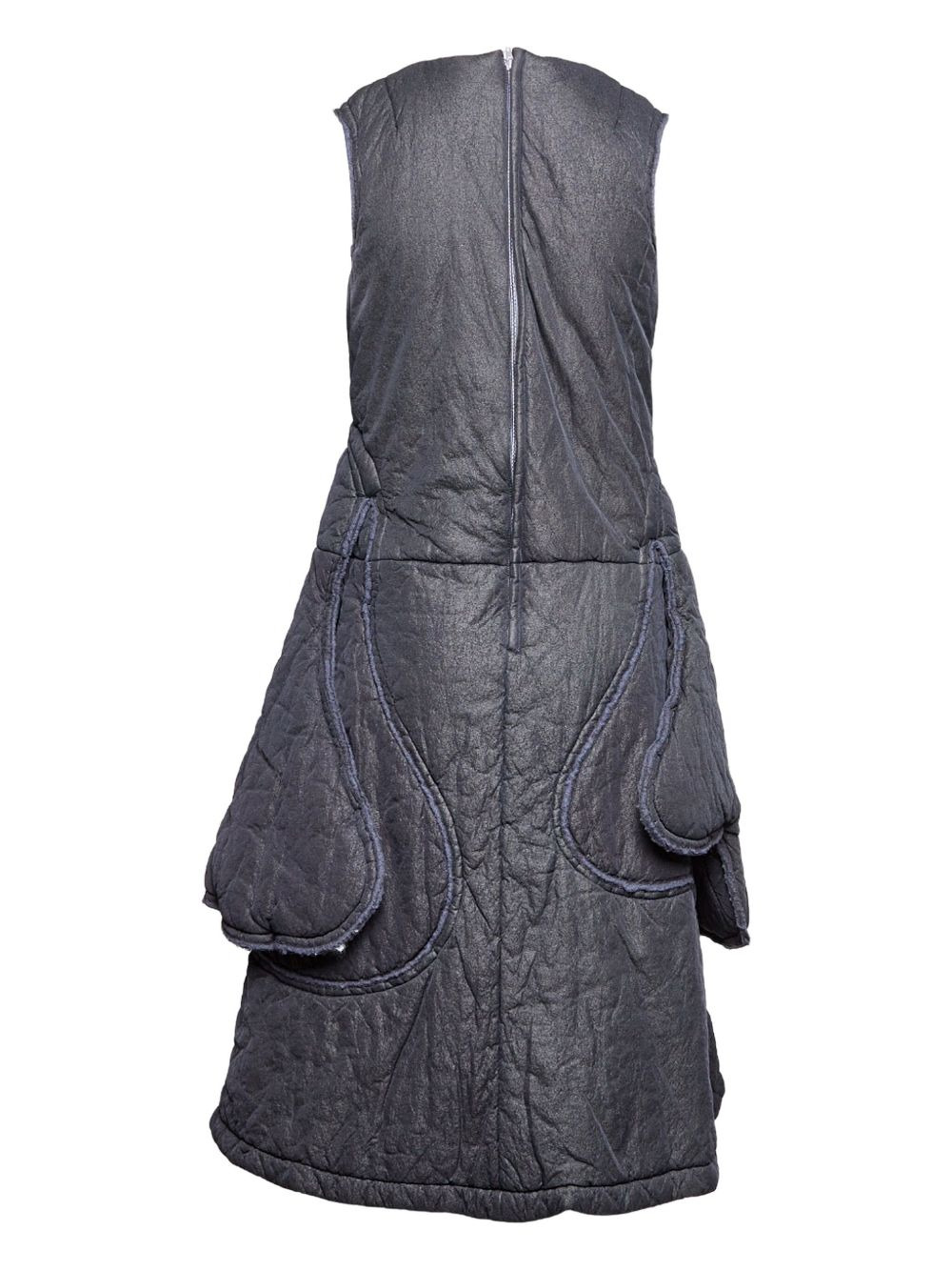 round-neck sleeveless midi dress - 2