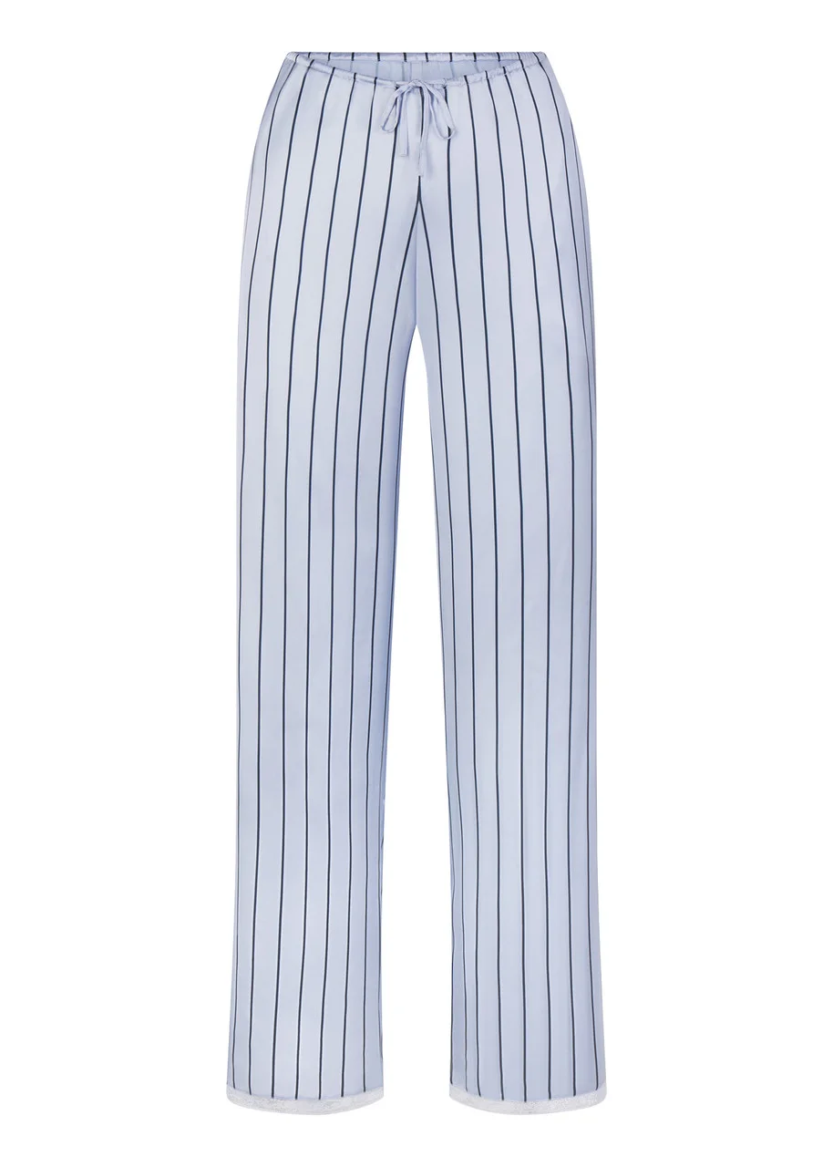 Skims Lace-trim Woven Shine Trousers - 1