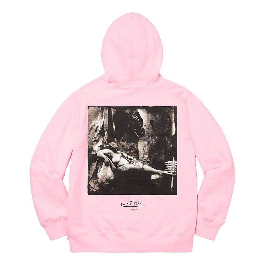 Supreme x Joel-Peter Witkin Sanitarium Hoodie 'Pink Black' SUP-FW20-139 - 2