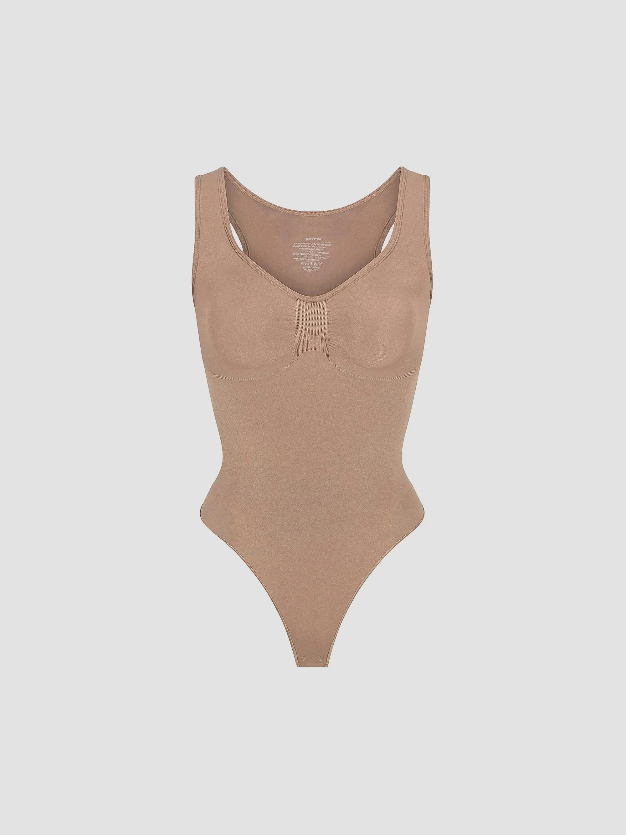 Women's Seamless Sculpt Scoopneck Thong Bodysuit - Sienna - 1