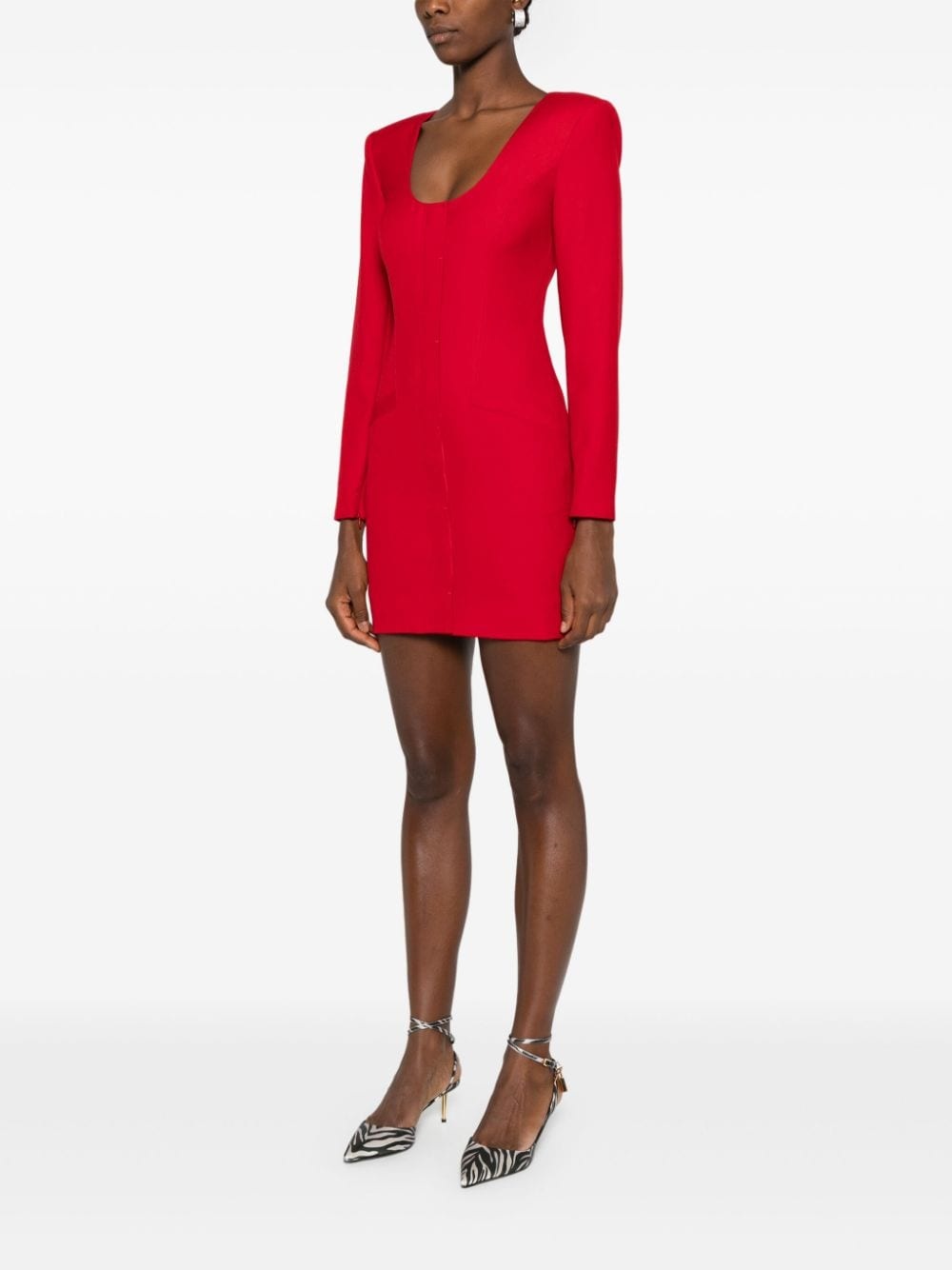 tailoring mini dress - 3