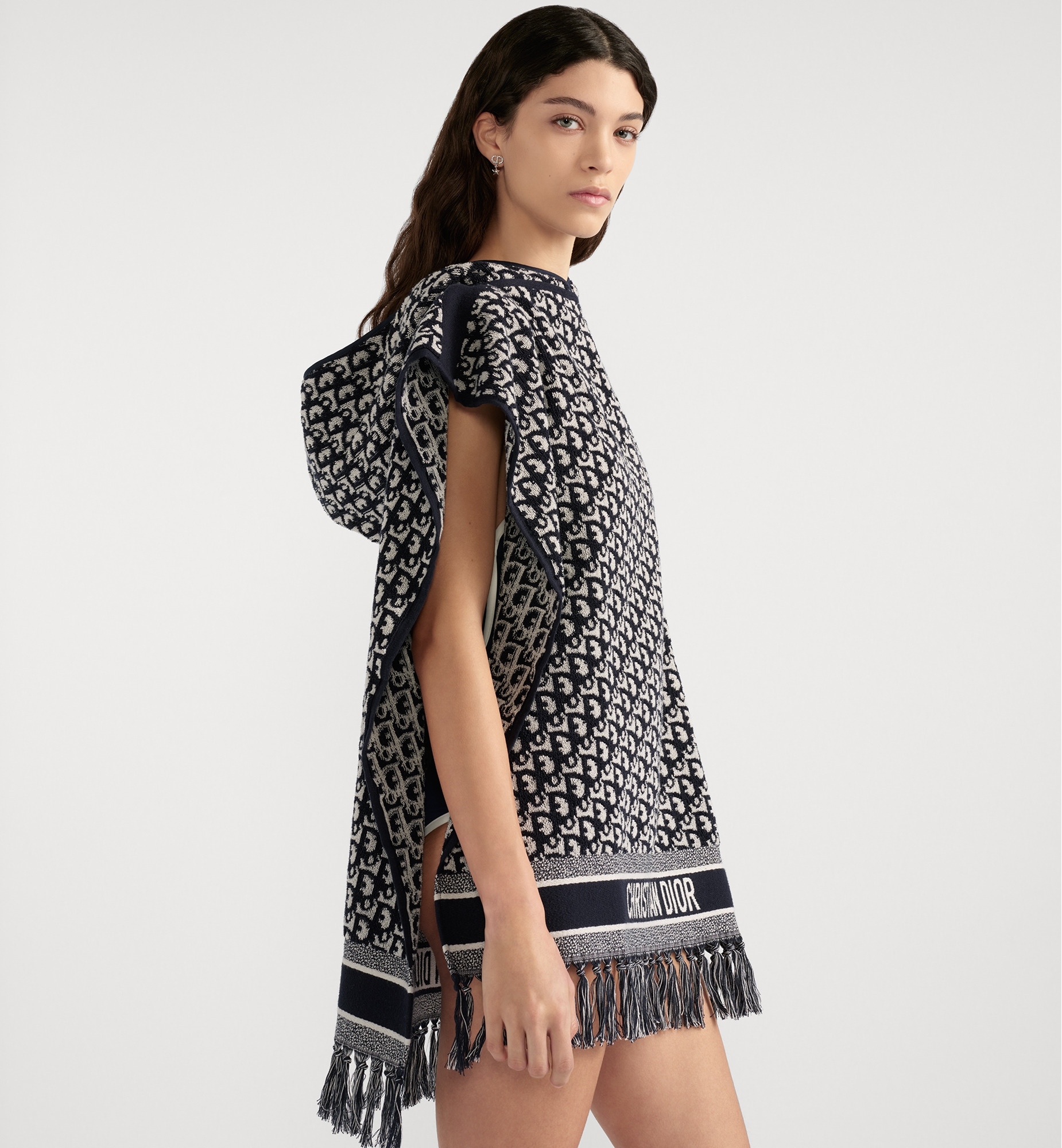 Dior Oblique Hooded Poncho - 4